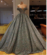 Unique Wedding Gown Sequin Wedding Dress Princess Gown Prom Dress